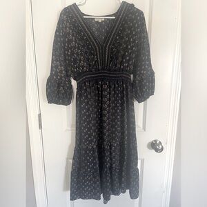 Max Studio midi blue dress